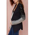 thumbnail image 3 of JFBUJC Blazer Décontracté à Manches Longues à Sequins Brillants Ajusté pour Femmes, 3 of 5