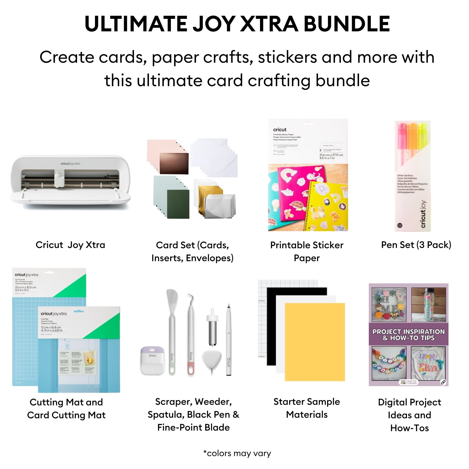 Cricut Joy Xtra Card and Sticker Making Bundle Set