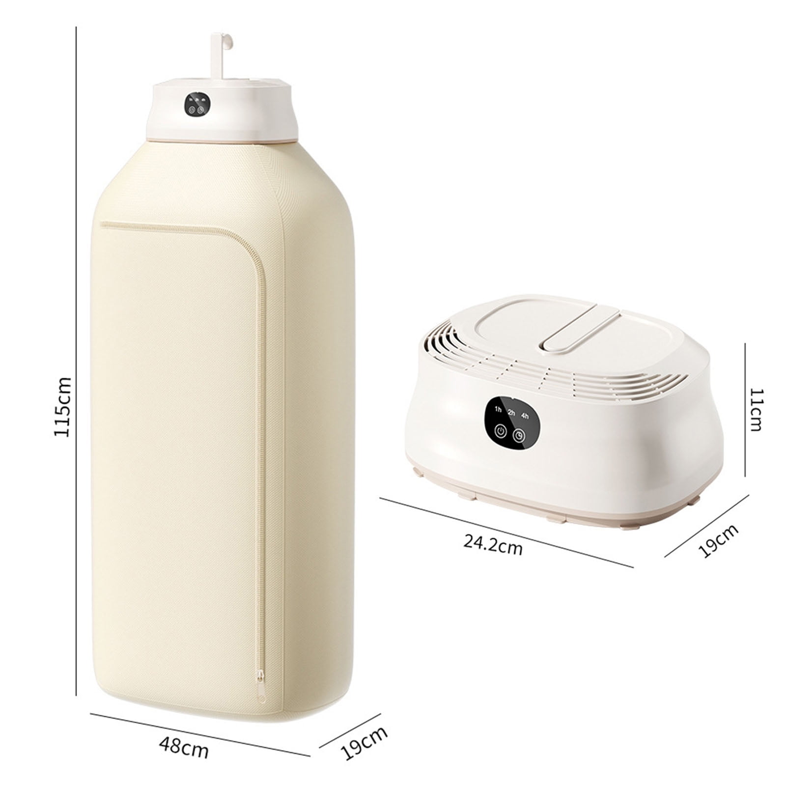 HAOKAINI Portable Clothes Dryer, 600W Mini Compact Laundry Dryers with Timer, Foldable Electric Small Drying Machine with Dry Bag, Electric Clothes Dryer for Travel, RV, Home, Apartment