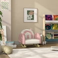 thumbnail image 6 of Kids Furniture Qaba Kids Rocking Chair, Princess Crown Toddler Chair, Children's Armchair Rocker with Rainbow Backrest for Bedroom, Playroom, Pink,Baby Nursery Furniture, 6 of 8