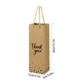 thumbnail image 3 of Wovilon 10pcs Wine Gift Bags Metallics Gold Foil Printed Kraft Paper Bags With Rope Handle Suitable For Christmas Thanksgiving Wedding Birthday Party, 3 of 6