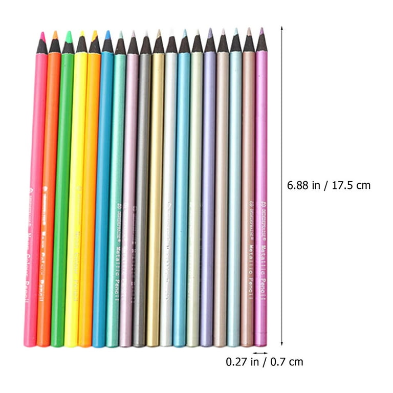 Colour Block Colored Pencil Set - 24 PC, 24 Colored Pencils with Premiun Cedar Handle and Bonus Vinyl Eraser and Sharpener in A Tin Storage Box.