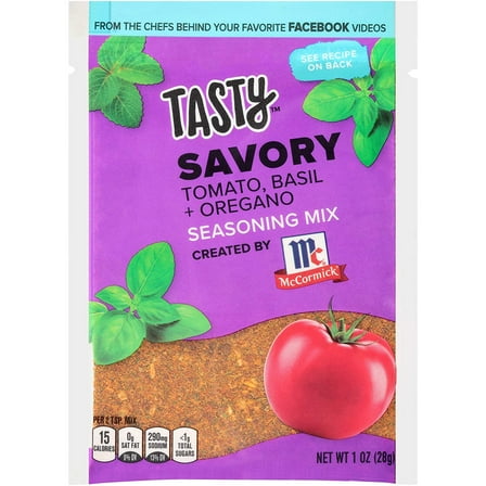 McCormick Tasty Savory Seasoning Mix, 1 oz (Pack of 12)