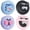Sky Blue + Purple, variant on YUNOVA 2 Pack Hidden AirTag Holder with Safety Pin, Cute Cartoon Silicone GPS Tracker Case Compatible with Apple AirTag 1st/2nd Gen for Kids Elderly Pets