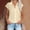 Beige, variant on LEBONYARD Womens Tops Summer,Women's Tops Fashion Solid Button Shirt Female V-Neck Loose T-shirt Blouse Beige S