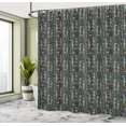 thumbnail image 4 of Ambesonne Nautical Shower Curtain, Fish Moss Bubble Artwork, 69"Wx75"L, Jade Green and Cadet Blue, 4 of 4