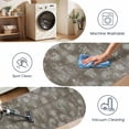 thumbnail image 2 of Washable Kitchen Runner Rug 60" x 22", Non-Slip Soft Low Profile Kitchen Rug, Farmhouse Distressed Floral Oriental Rug for Kitchen, Hallway & Laundry Room, Brown, 2 of 6