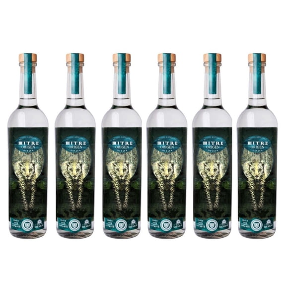 Pack de 6 Mezcal Mitre Origen Artesanal Joven 700 ml