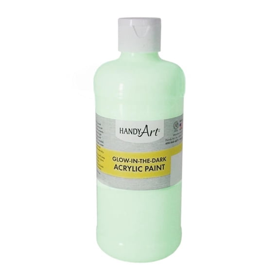 Glow-in-the-Dark Acrylic Paint 16 oz., Clear Glow