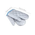thumbnail image 3 of Guantes de cocina aislantes del calor | Material de tela plateada | Resistente al microondas y a altas temperaturas | Duradero y fácil de limpiar | 9.16"x5.51" | Hornear, cocinar y usar en barbacoa, 3 of 6