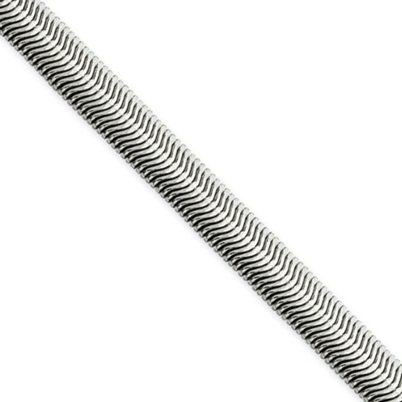 Chisel Stainless Steel 5.20mm 24in Flat Snake Chain Necklace