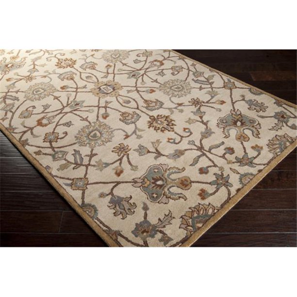 Surya Rug CAE1081912 9 x 12 ft. Rectangle Brown and Beige Hand Tufted