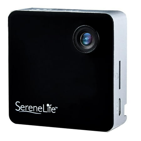 Serene Life Full HD 1080p WiFi Pocket Cam, 2-in-1 Camera + Camcorder, Control via Smartphone