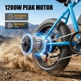thumbnail image 2 of Actbest 26" x 4" Fat Tire Electric Bike for Man Teen, Peak 1500W Motor Adult Ebike with 48V 10.4Ah Removable Battery, Front Suspension, Electric Mountain Bicycle with 7 Speed, 2 of 7