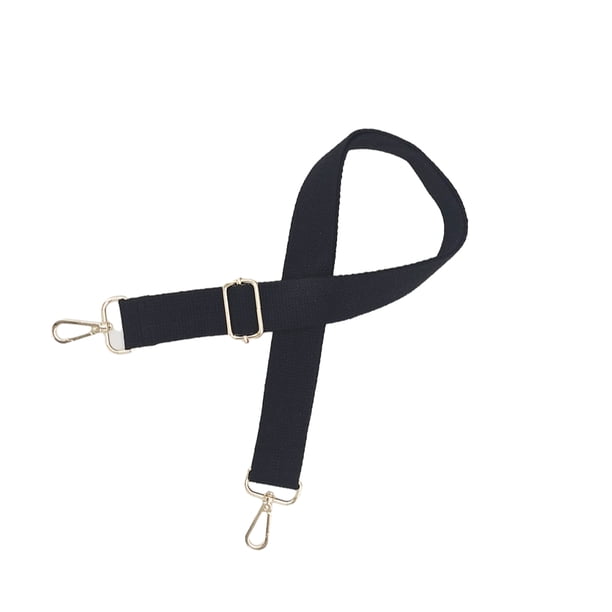Minnieouse Bolso de hombro de algodón para mujer, correa de repuesto para niñas, bolso de mano de Color sólido, banda ajustable, bolsos Viajes, Equipaje y Accesorios Varios Negro