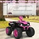 thumbnail image 4 of Cuatriciclo Eléctrico ATV para Niños Costway Rosa con Música Luces LED Batería Velocidad Alta Baja, 4 of 9