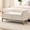 Beige, variant on BaseBeauty 66.5" Bedroom Storage Bench for End of Bed King Size with Zipper Pocket, Blue