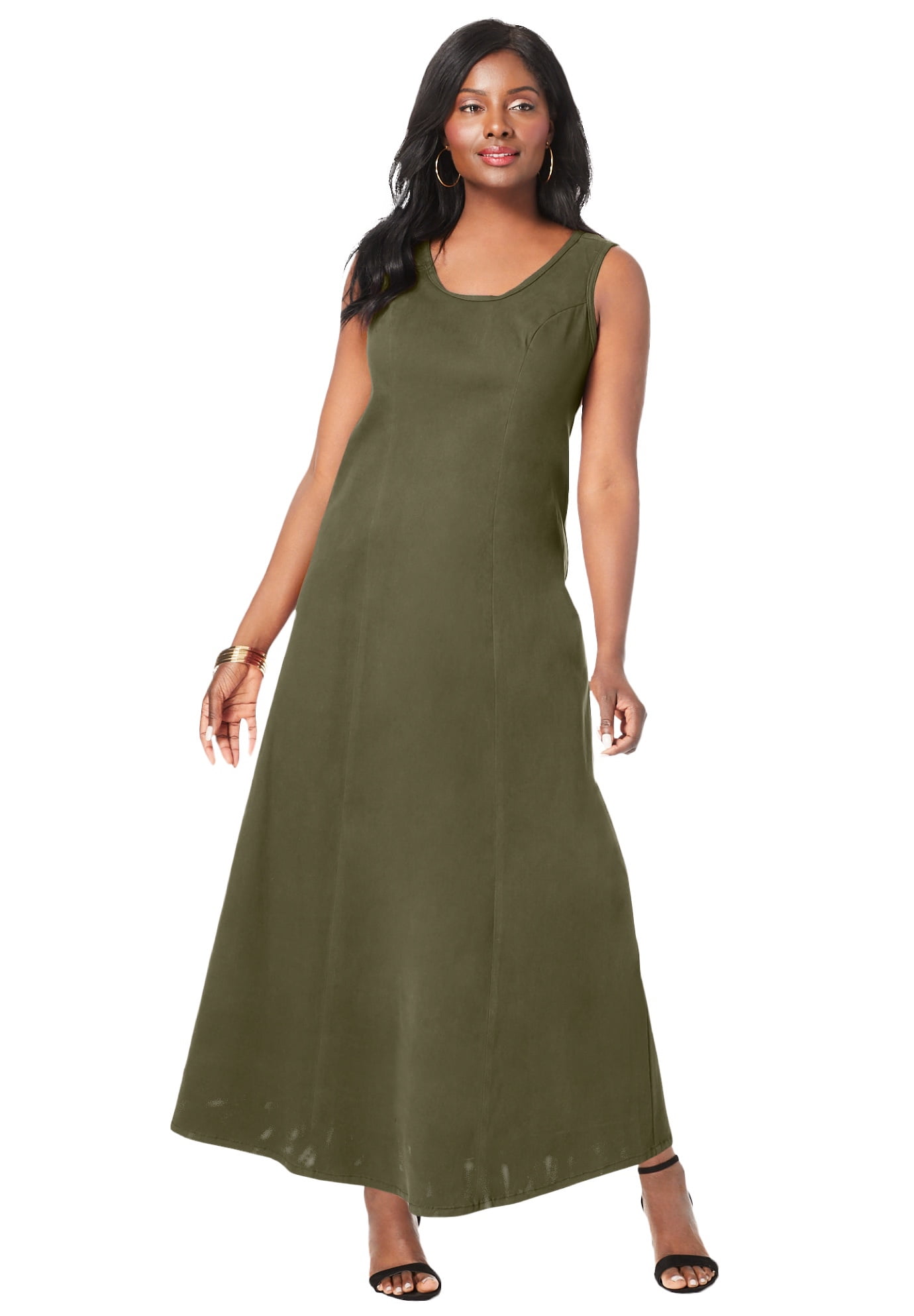 Denim Maxi Dress Dress - Walmart 