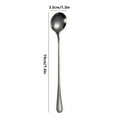 thumbnail image 2 of Qonioi Long Handle Stainless Steel Spoon, 17.2cm Mixing Spoon for Coffee Ice Cream, Kitchen Spoon, Serving Utensil, 2 of 2
