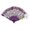 E, variant on Lace Floral Folding Fan for Women - Bamboo Hand Fan, Elegant Rose Design for Wedding, Party, Flamenco, Summer