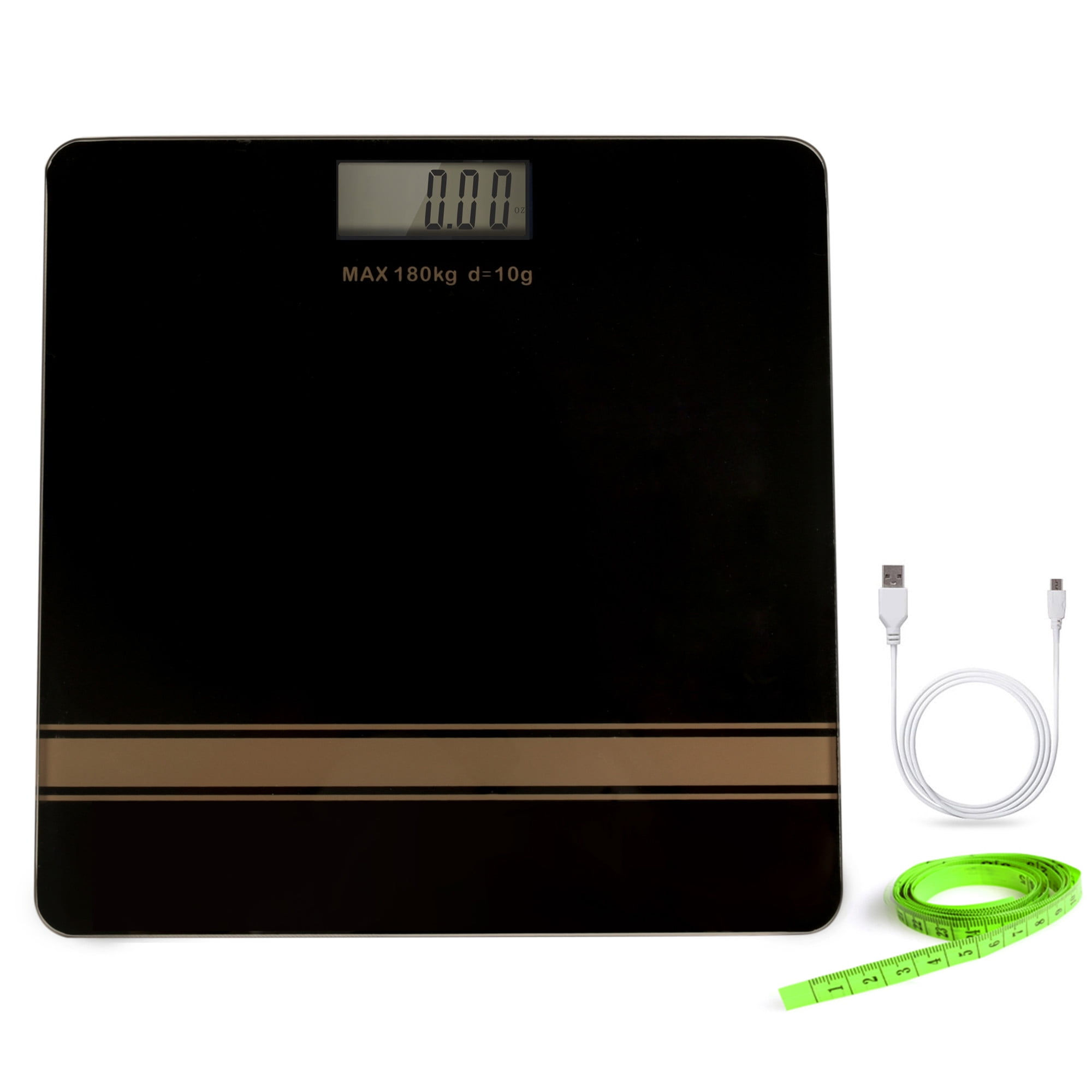 JML Glass Digital Bathroom Scale - Extra Large Display ...