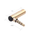 thumbnail image 4 of 3.5mm Male to Female 90 Degree Adapter For Mobile Phones Tablets Laptops Desktop Computers Digital Cameras Mp3 Mp4 Use(Golden), 4 of 9