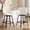 Cream, variant on Spruce & Spring Modern Upholstered Bar Stool with Back, Metal Frame Counter Height Stool with Footrest for Kitchen Island Dining, Boucle Fabric, Set of 2, Cream