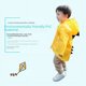 thumbnail image 3 of Chubasquero para bebés y niños Poncho para niños de preescolar con diseño de dinosaurio Poncho para niños de 2 a 6 años de edad Primavera y otoño Dibujos animados, 3 of 5