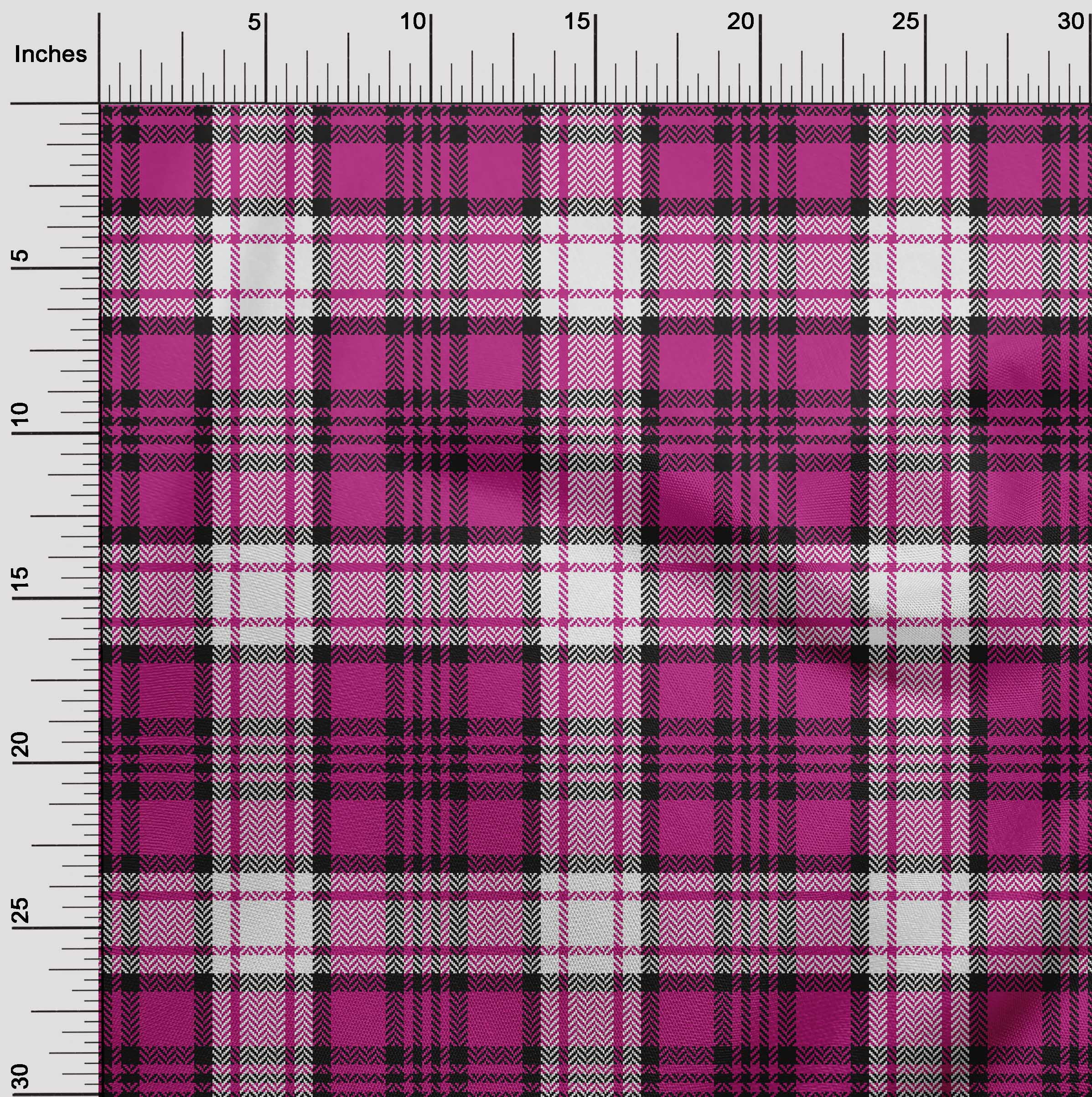 oneOone Cotton Poplin Twill Pink Fabric Tartan Sewing Fabric By The Yard Printed Diy Clothing Sewing Supplies 56 Inch Wide