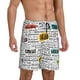 thumbnail image 2 of Balery Hello Pantalones cortos de pijama de punto de algodón para hombre con cinturilla y bolsillos-Medium, 2 of 6