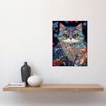 thumbnail image 2 of Alice in Wonderland Original Cheshire Cat Colourful Psychedelic Floral Pattern Unframed Wall Art Print Poster Home Decor Premium, 2 of 3