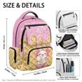 thumbnail image 5 of FUIALDOLG Melting Ice Cream with Sprinkles & Waffle Cone Pattern Boys Backpack for School with Lightweight Multi-Pocket School Bag, Water Repellent 17 Inch Bookbag for Back to School Elementary, 5 of 9