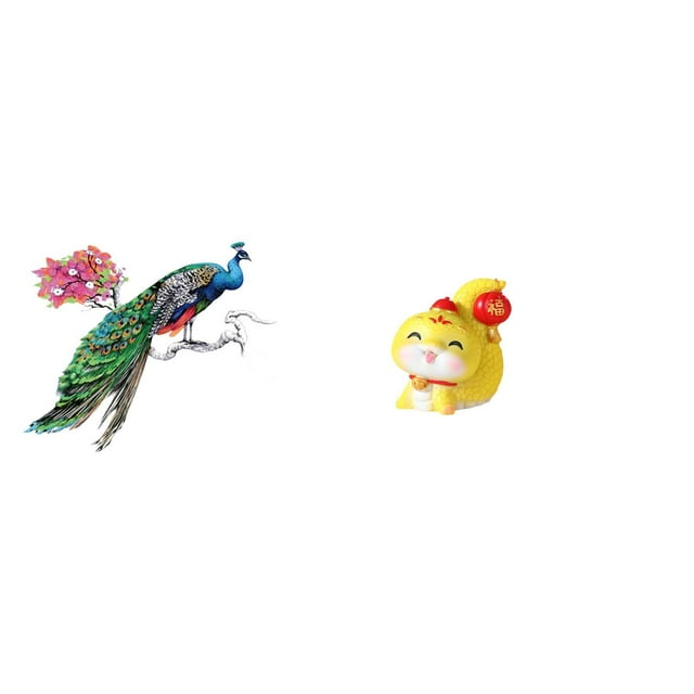 Adhesivo De Pared De PVC Y Figura De Resina Con Diseño De Serpiente De Dibujos Animados Retro Para Decoración De Sala De Estar, Cocina, Sofá, Fondo De TV, Estante, Mesa, Centro De Mesa O