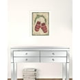 thumbnail image 2 of HomeRoots 20 x 14 x 1 in. Merry Mittens White Framed Print Wall Art, 2 of 3