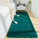 thumbnail image 1 of Alfombra Benron Soft para dormitorio, lavable, 60 x 180 cm, color verde azulado, 1 of 8