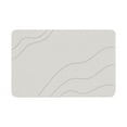 thumbnail image 2 of Stone Bath Mat Quick Dry Super Absorbent Non Slip Diatomaceous Earth Bath Mat for Bathroom Shower Floor 16 Inch X 24 Inch Light Grey Household Door Mat, 2 of 8