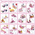 thumbnail image 3 of Set de construcción LUKAT STEM Ice Cream Trucks, 553 piezas, para niñas de 6 a 12 años, 3 of 7