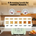 thumbnail image 3 of LONGDEEM 4 Slice Toaster, 6 Browning Options, Wide Slots, High Lift Lever, Dual Controls, Green, 3 of 7