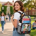 thumbnail image 2 of Xoenoiee Cow Daisy Flower Print Clear School Backpack Lightweight Casual Daypack See Through Schoolbags for Teens Girls Large Capacity Rucksack with Adjustable Strap Back to School Bookbag, 2 of 7
