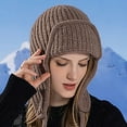 thumbnail image 5 of Winter Outdoor Cold Proof And Warm Knitted Wool Hat Fashion Versatile Cover Hat Old Trapper Hat Hat Mens Winter Mens Hat for Snow Leather Hat Hats for Designs Hat S Trapper Hat Babushka Hat Boys, 5 of 5