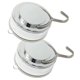 thumbnail image 3 of Suction Hook 2 Pack Vacuum Stainless Steel Suction Cup Hooks,triple Hooks Wall Hook,bath Towel Hook, 3 of 3