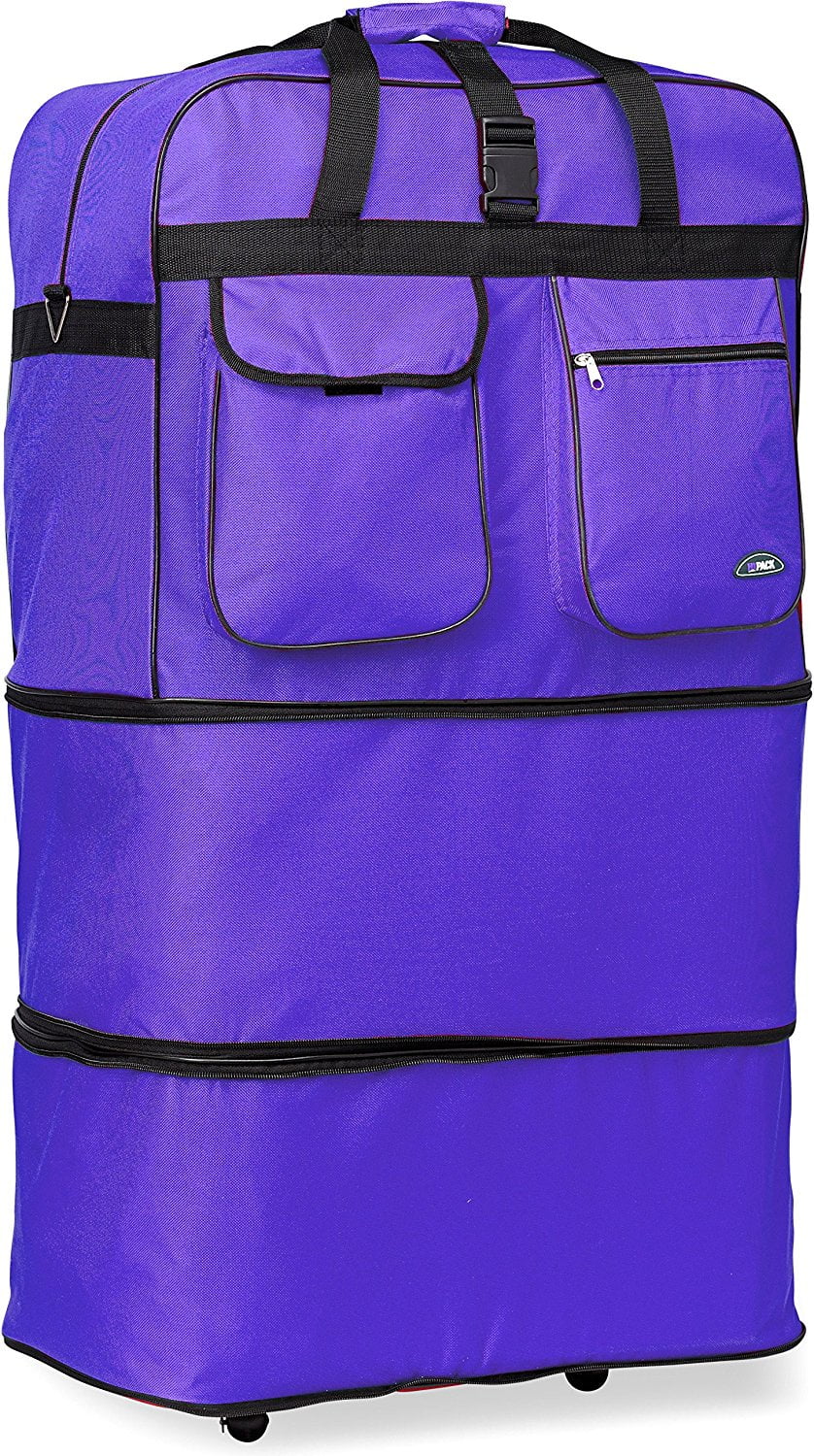 Travel Sport Hipack 30&quot; Inch expandable wheeled duffle bag Purple - www.neverfullbag.com