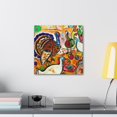 thumbnail image 6 of "Turkeys in Turquoise." - Canvas, 6 of 25