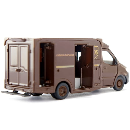 Diecast Mercedes-Benz Sprinter Van Brown "UPS Worldwide Services" 1/50 Diecast Model Car by Siku