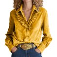 thumbnail image 2 of Uootdi Plus Size Sequin Tops for Women Sparkly Glitter Bow Crewneck Long Sleeve Shirts Evening Party Night Top Going Out Pullover Gift, 2 of 6