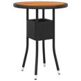 thumbnail image 3 of vidaXL 5 Piece Garden Lounge Set Poly Rattan Black, 3 of 5