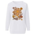thumbnail image 4 of Puntoco Mujeres Casual Manga Completa Cuello Redondo tops Camisas Sueltas Blusa Estampado de Sol y Luna Sudadera Gráfica Puntoco Puntoco-5701, 4 of 6