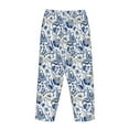 thumbnail image 5 of Balery Blue Paisley print Women's Pajama Pants,Ultra Lightweight Pjs,Lounge Pant-X-Large, 5 of 9
