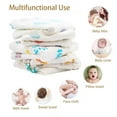 thumbnail image 6 of 10 Pack Muslin Burp Cloths Baby Burp Clothes for Boy Girls 100% Cotton Large 20''X10'' 6 Layers Thicken Super Soft Absorbent, 6 of 7