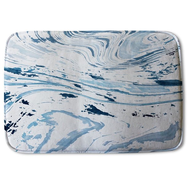 Bathmat Light Blue Marble (Bath Mats)